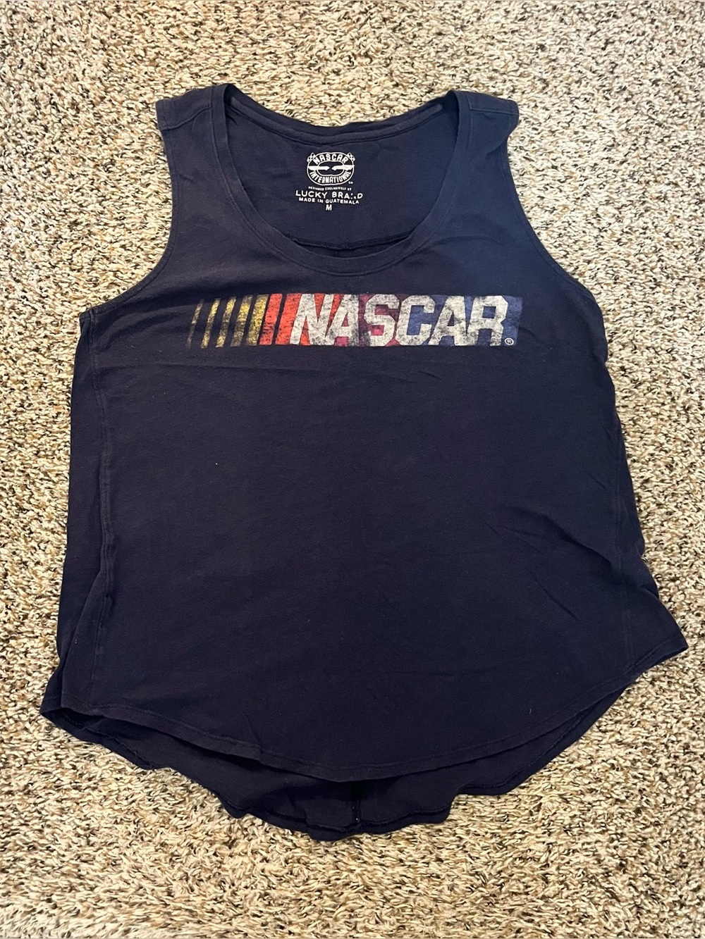 Lucky Brand Nascar Tank Top Size Medium